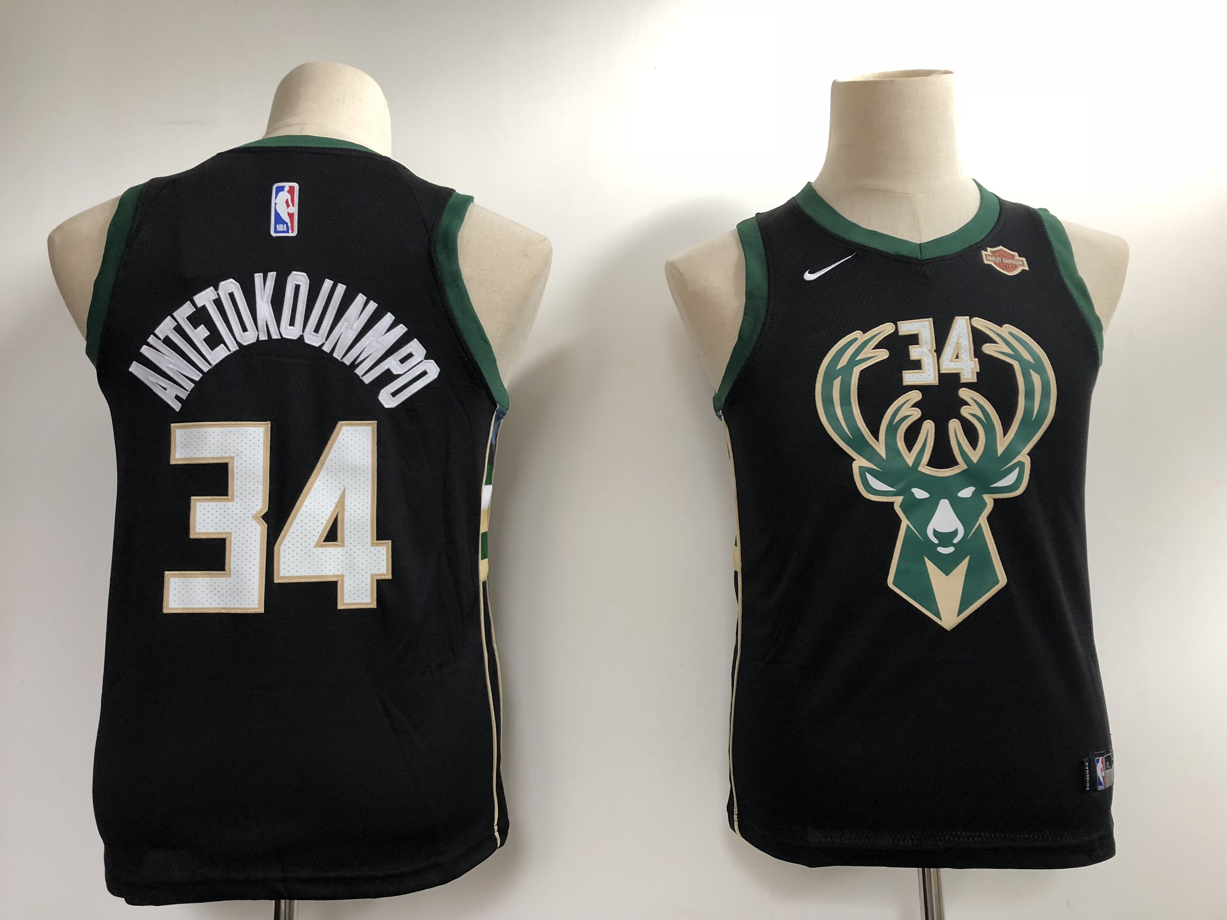 Youth Milwaukee Bucks #34 Antetokounmp Black Limited NBA Nike Jerseys->youth nba jersey->Youth Jersey